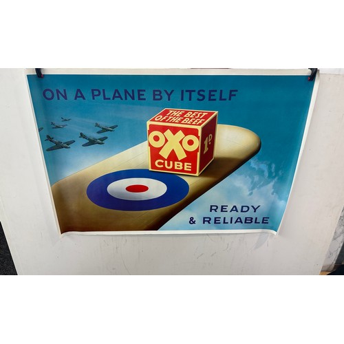 49 - Selection of advertising posters includes OXO etc, af