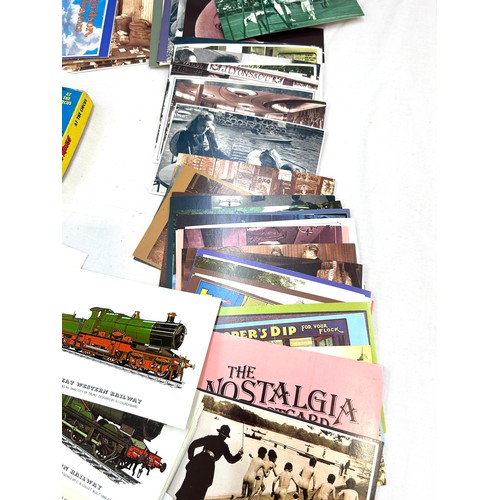 90 - Selection of vintage postcards and cigarette cards along with vintage Bennetts movie films