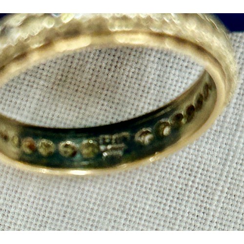 379 - Vintage 9ct eternity ring UK size approx N