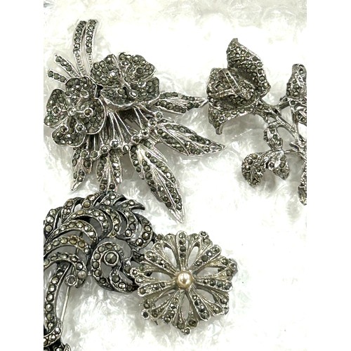 407 - Selection of marcasite jewellery