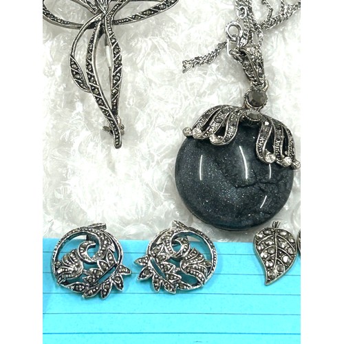 407 - Selection of marcasite jewellery