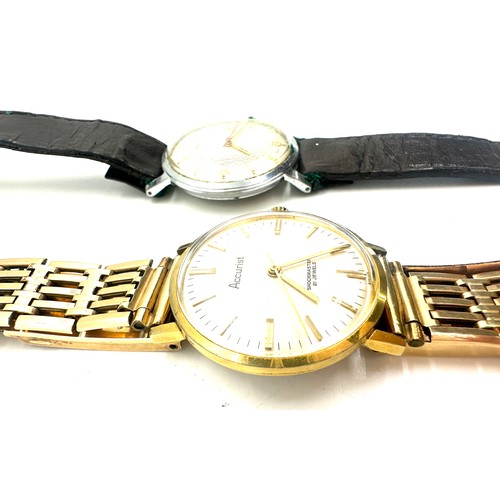 384 - 2 Vintage Wrist watches includes Oris and Accurist