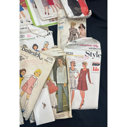60 - Vintage sewing patterns to include Style etc