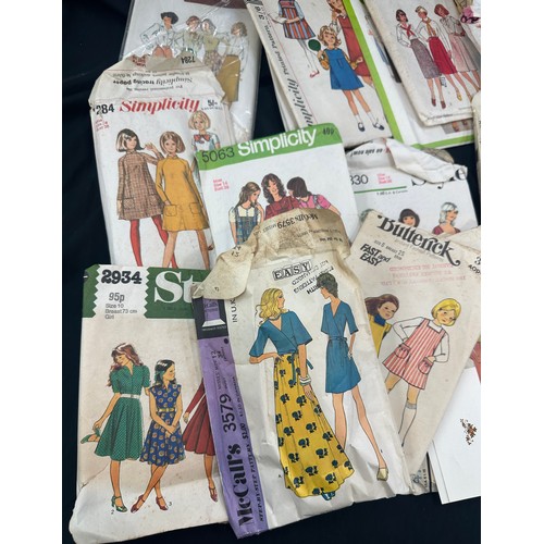 60 - Vintage sewing patterns to include Style etc