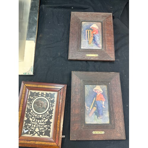 139 - Selection of vintage framed pictures largest measures approx 16 inches tall by 10 width