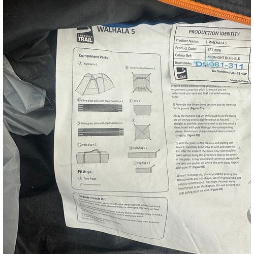 121 - Walhala 5 berth tent product code ZFT1006 - AF