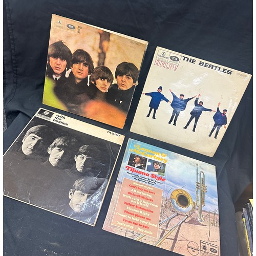 56 - Two Beatles LPS and a compilation album and one album cover