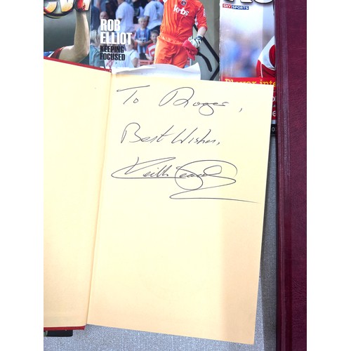 125 - Selection of Charlton Athletic books to include signed Keith Peacock autobiography etc