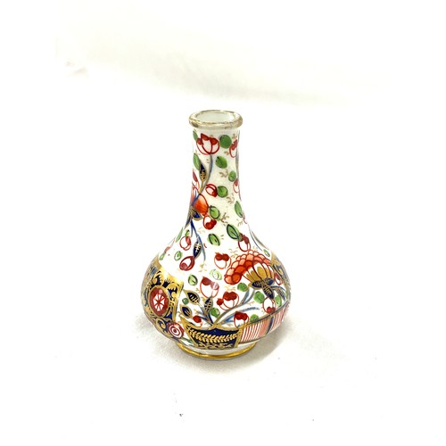 342 - Early Royal Crown Derby Miniature rose Vase, height 4 inches