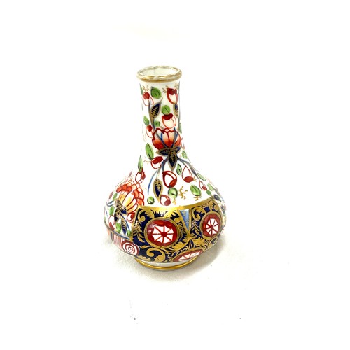 342 - Early Royal Crown Derby Miniature rose Vase, height 4 inches