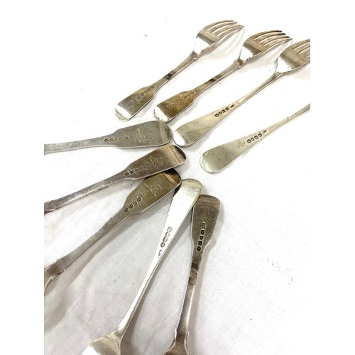 322 - Selection of Georgian silver forks, total weight 590 grams