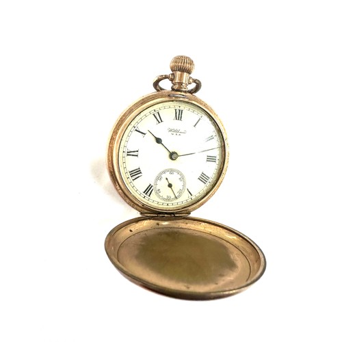 491 - Walham rolled gold full hunter pocket watch