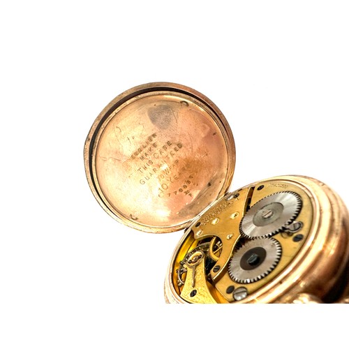 491 - Walham rolled gold full hunter pocket watch