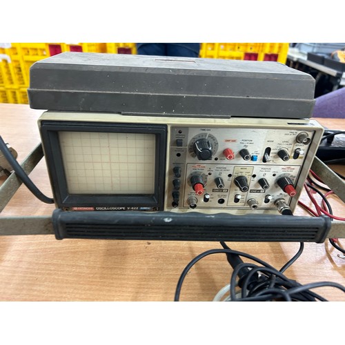 135 - hitachi oscilloscope v-422, untested