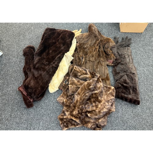 313 - Large selection of vintage furs