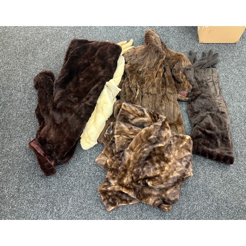 313 - Large selection of vintage furs