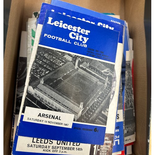 80 - Job lot of vintage football programmes includes leicester city etc