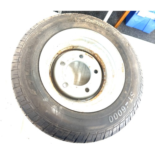 117 - ifor williams trailer spare tyre, st 6000