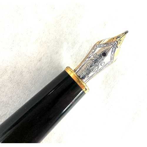 498 - Mont Blanc 14k nib fountain pen, 4810, engraving to lid