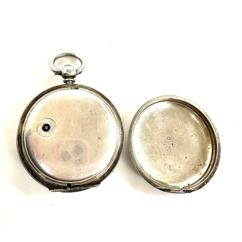 480 - Vintage collingwood and son middlesbrough silver pocket watch, in need of restoration