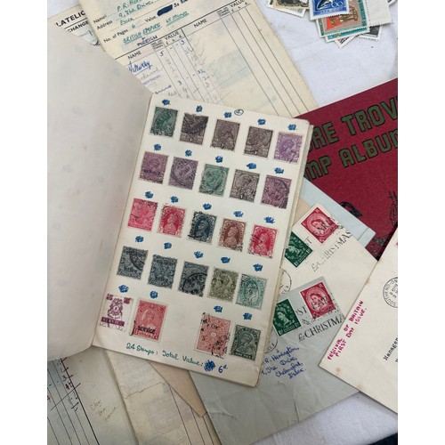 37 - Selection of vintage and later stamps and empty stamp albums
