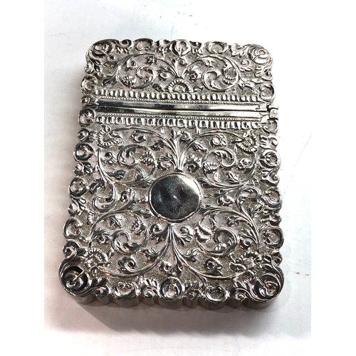 443 - silver card case the hinge is broken not hallmarked xrt as silver weight 120g