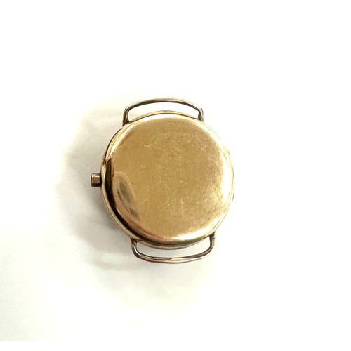 483 - Vintage 9ct gold cased waltham watch face, untested