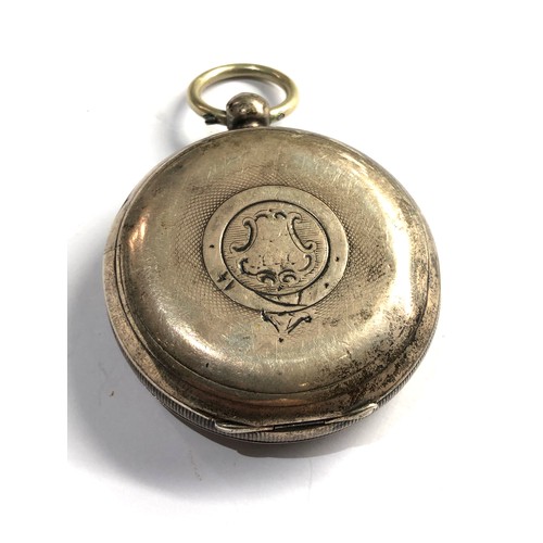 476 - Antique silver  pocket watch J.G.Graves Sheffield no crystal spares or repair