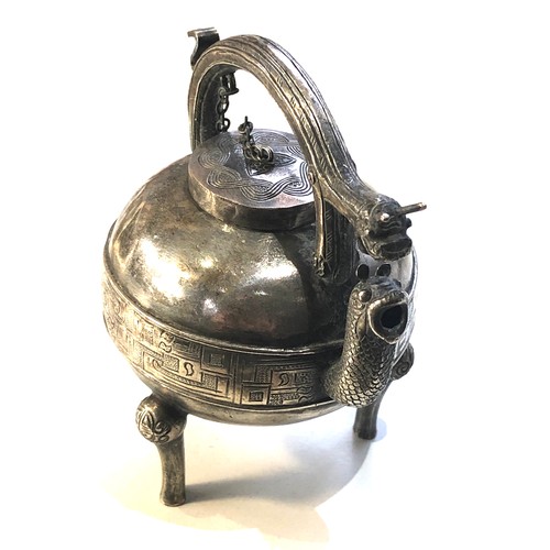 454 - Selection of 5 antique Chinese silver items includes oil bottles etc please see images for details l... 