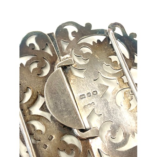 455 - Antique silver nurses buckle