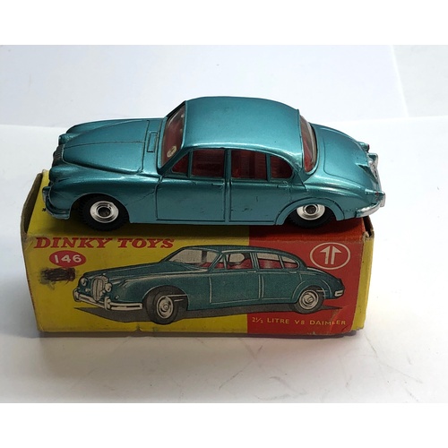 397 - Original boxed dinky 146 2 1/2 litre v8 Daimler as shown