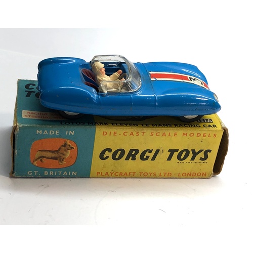 398 - Original boxed corgi  151a lotus mark eleven le mans racing car as shown condition