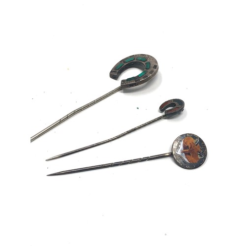 544 - Silver Antique stick Pins