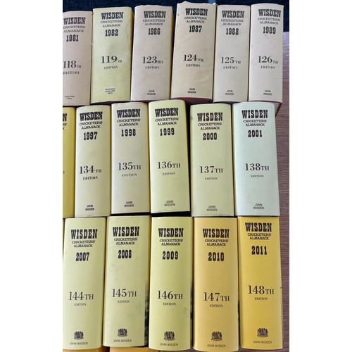 171 - Selection of Wisden Cricketers Almanack books to include the following years: 1933, 1976 - 1982, 198... 