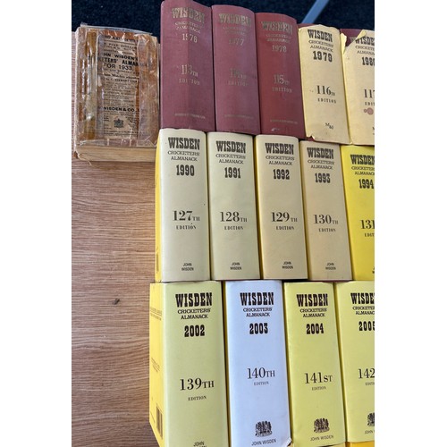 171 - Selection of Wisden Cricketers Almanack books to include the following years: 1933, 1976 - 1982, 198... 