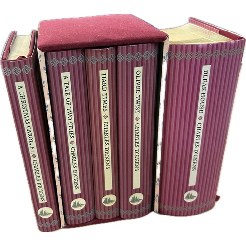 77 - Boxed set of 3 Charles Dickens books together with a Christmas carol, Bleak house