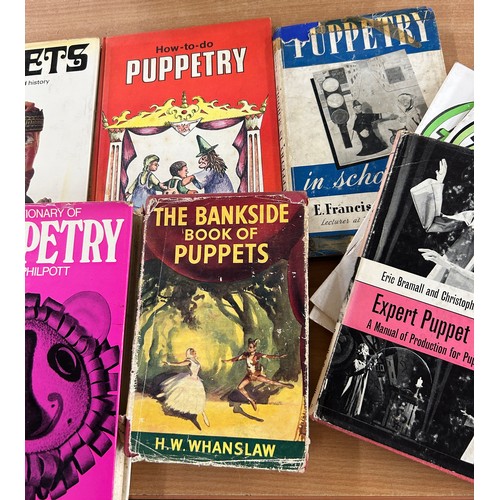 47 - Selection vintage puppet books to include Chinese puppet theatre, expert puppet technique etc