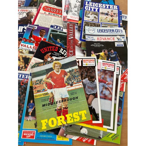 245 - Selection vintage and later football programmes to include Charlton Athletic, Leicester City etc