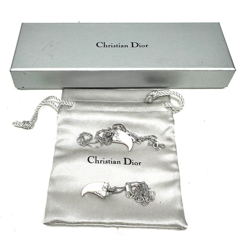 443 - Boxed Christian dior costume claw necklace & bracelet