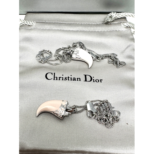 443 - Boxed Christian dior costume claw necklace & bracelet