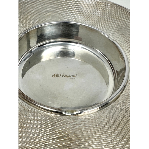 418 - Vintage Dupont silver plated ashtray measures approx 17cm dia