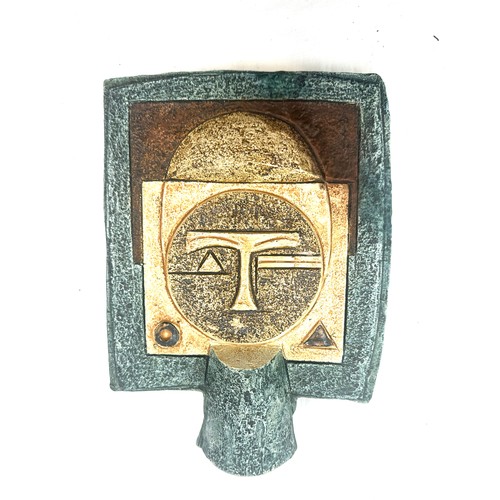 459 - 1970's Troika art pottery Aztec mask