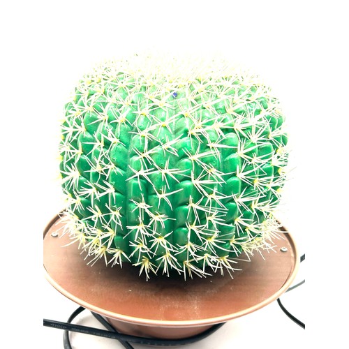 93 - Vintage cactus, multicoloured lamp, working order