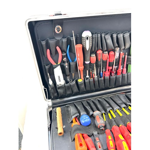 225 - Large black case with an assortment of tools