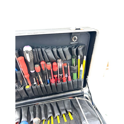 225 - Large black case with an assortment of tools