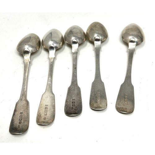 29 - 5 irish silver tea spoons