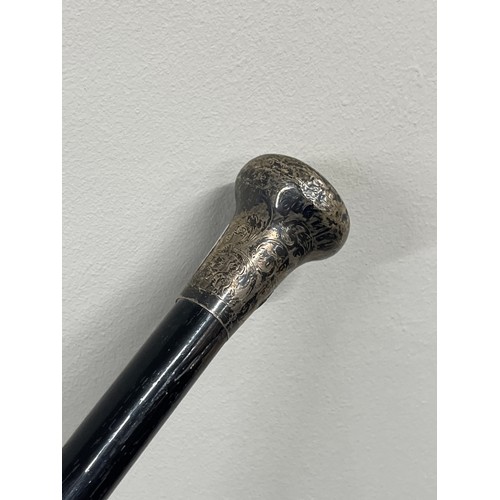 170 - Vintage Silver topped walking stick