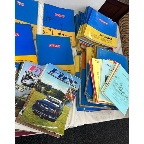 236 - Large selection of Fiat manuals includes 2300, etc