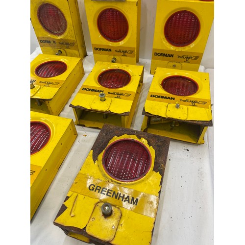 165 - Selection of Railway lamps, B R lamp and Dorman traffic lamps