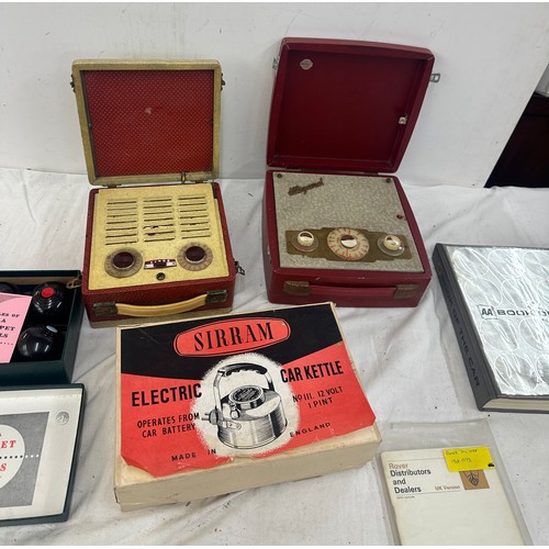 125 - Selection of miscellaneous includes berec wizard radio, wicker basket etc